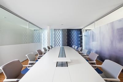 Vertikal-Lamellen, SG 2810, Multi Shadow, Room shot "Disy Information Systems GmbH", Karlsruhe, Germany, Vertical Waves