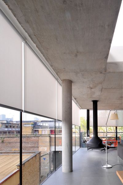 Rollo-Systeme, SG 4930, Multiscreen 1-10%, Room shot "Bateman's Row Penthouse Apartment", London, United Kingdom