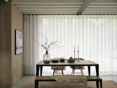 Vorhang-Systeme, SG 5600, Polyflax, Private House, Cardiff, United Kingdom, Black