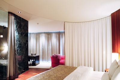 Vorhang-Systeme, Customer Fabrics, Room shot "Hotel Park Weggis", Switzerland