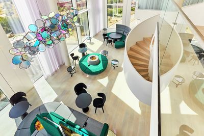 Vorhang-Systeme, SG 5600, Colorama 2, SAP Skylobby, Eschborn, Germany