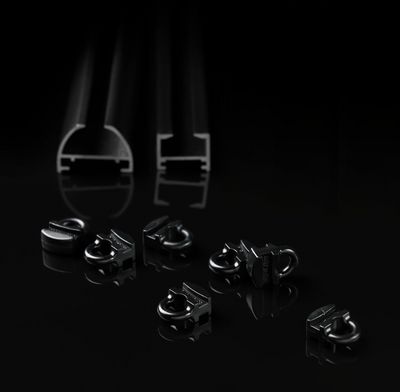 Vorhang-Systeme, SG 6010, Black curtain tracks