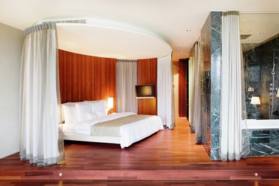 Vorhang-Systeme, Customer Fabrics, Room shot "Hotel Park Weggis", Switzerland