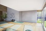 Vorhang-Systeme, SG 3870, Yoga room, recessed curtain track
