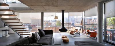 Rollo-Systeme, SG 4930, Multiscreen 1-10%, Room shot "Bateman's Row Penthouse Apartment", London, United Kingdom