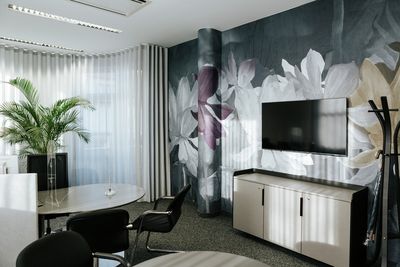 Vorhang-Systeme, SG 6465, Colorama 1 Alu, Raiffeisen Bankzentrale, Timelkam, Austria