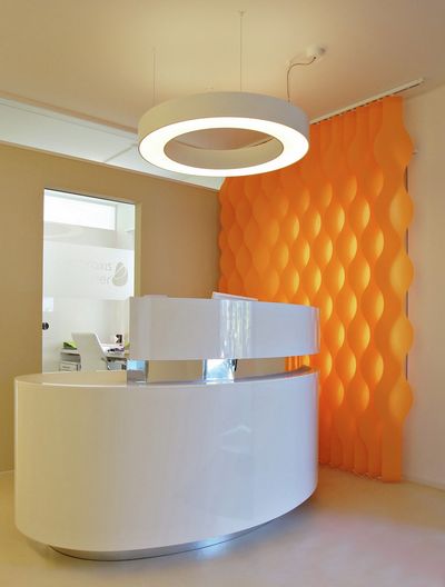 Vertikal-Lamellen, SG 2950, Multi Shadow, Doctor's Office, Zug, Switzerland, Vertical Waves