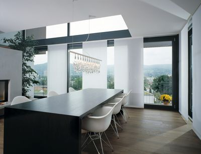 Flächenvorhang-Systeme, SG 2700, Colorama 2, Room shot "private house", Switzerland