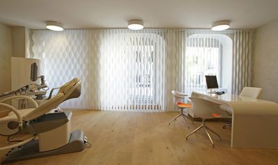 Vertikal-Lamellen, SG 2950, Multi Shadow, Doctor's Office, Zug, Switzerland, Vertical Waves