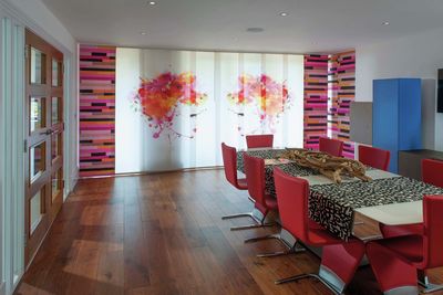 Flächenvorhang-Systeme, SG 2700, Multi Shadow, Room shot "Aurora House, Essex", United Kingdom